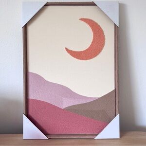 NWT BP Home Crescent Moon Embroidered Wall Art
